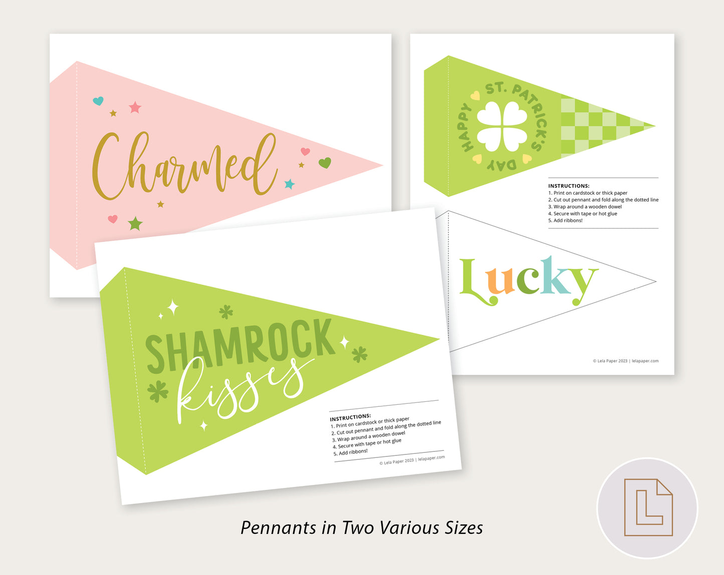 St. Patrick's Day Holiday Decor Set | Pennants, Tags, Prints