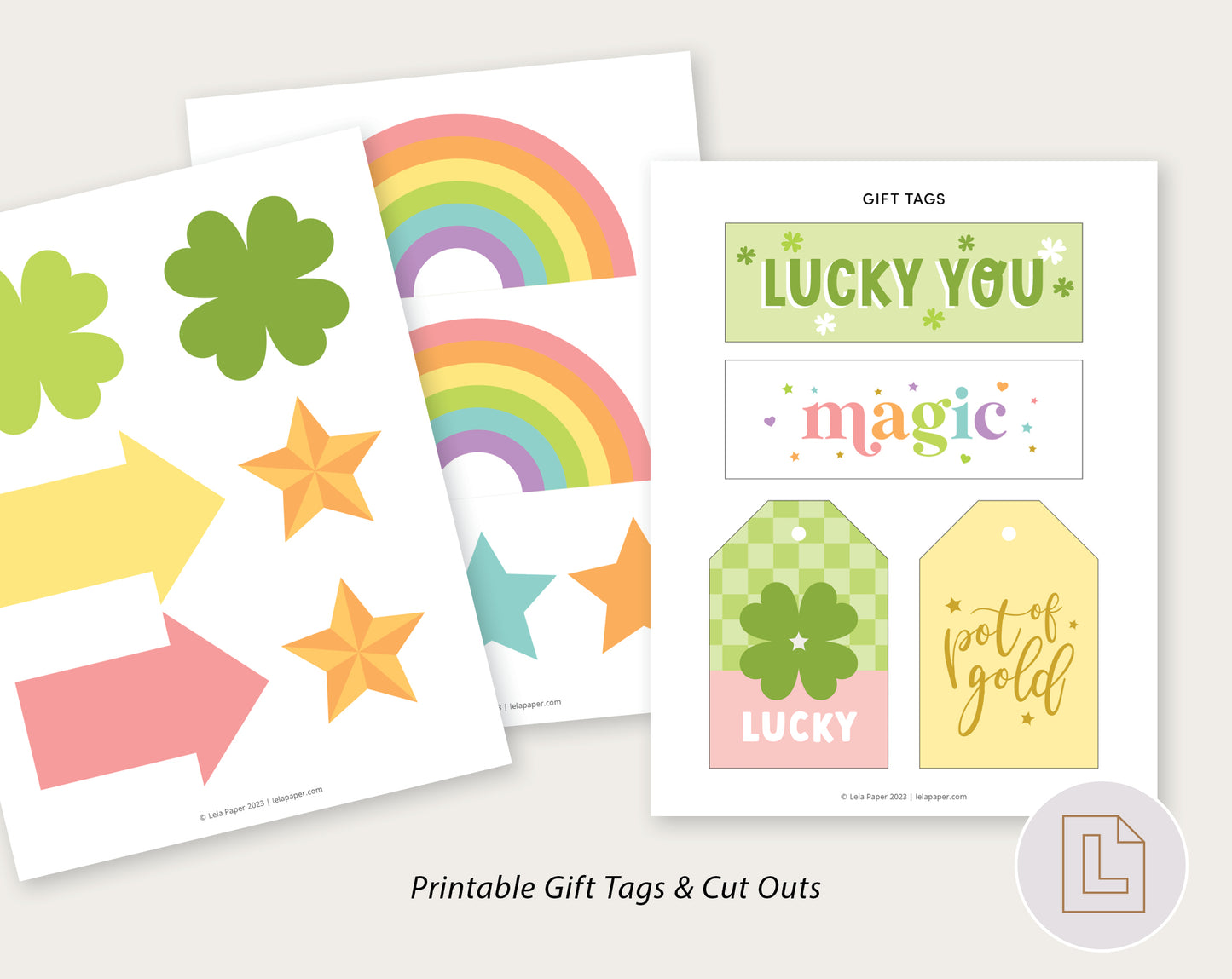 St. Patrick's Day Holiday Decor Set | Pennants, Tags, Prints