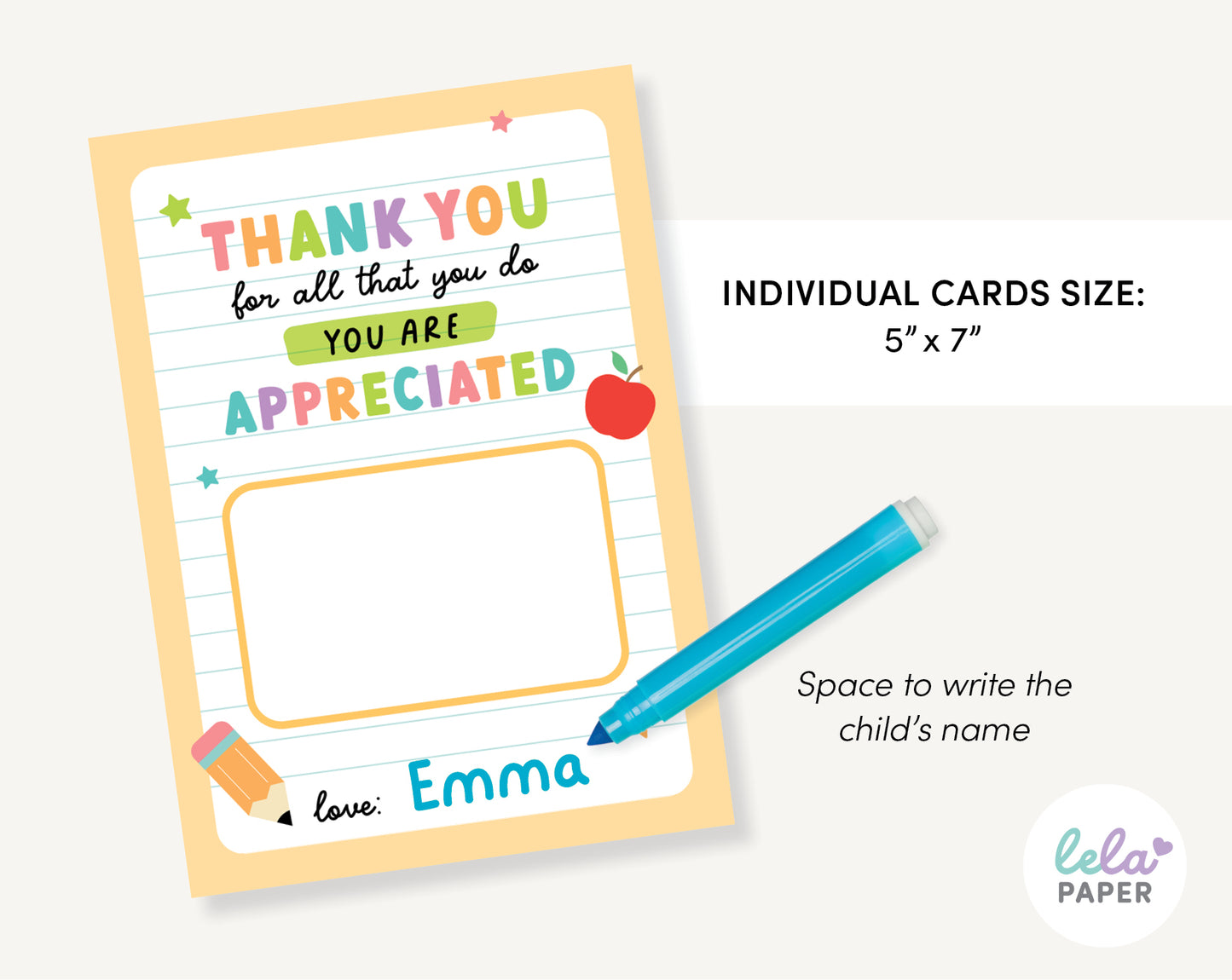 Teacher Appreciation Gift Card Holder | Thank You Teachers Card