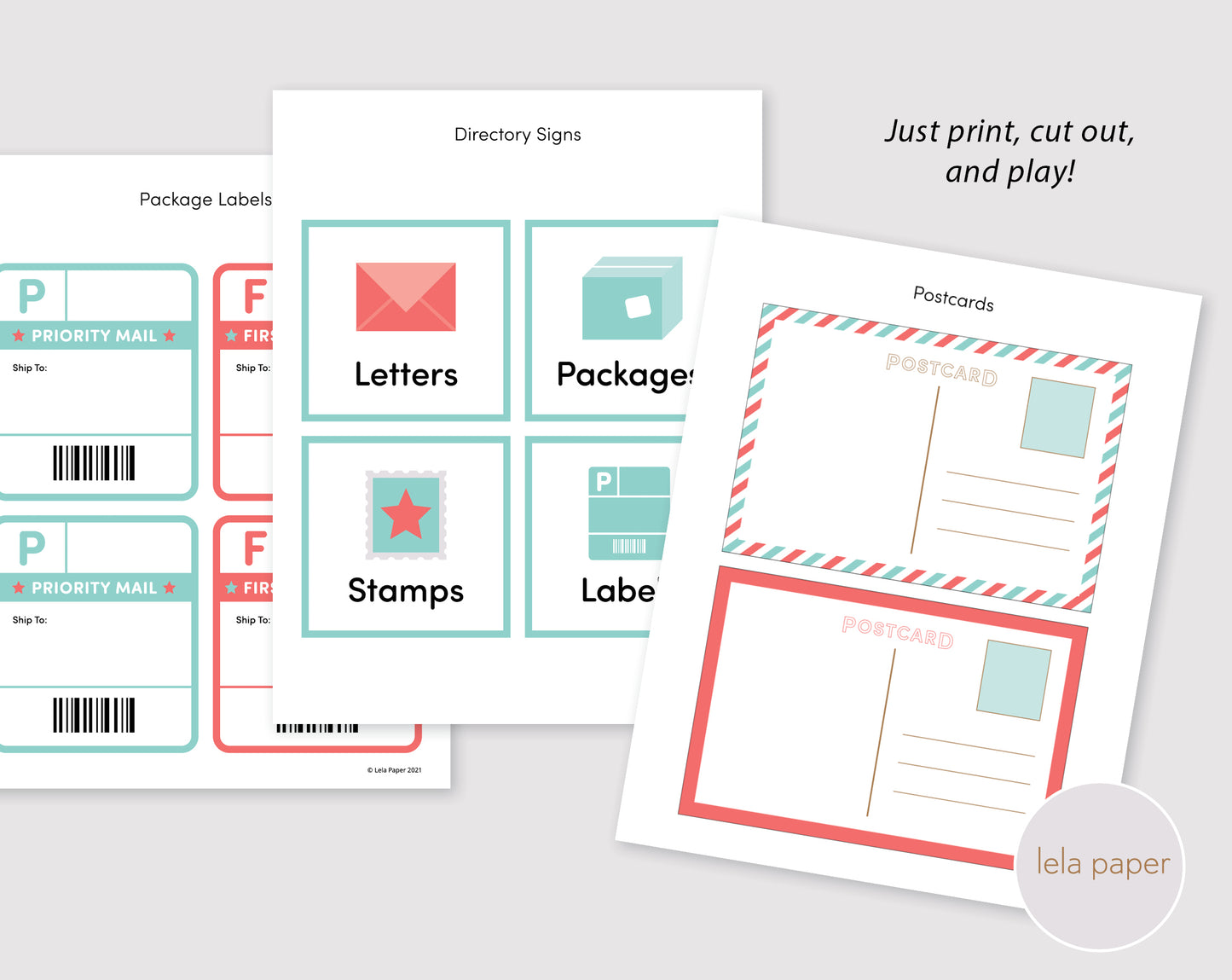 Post Office Dramatic Play Bundle | Pretend Play