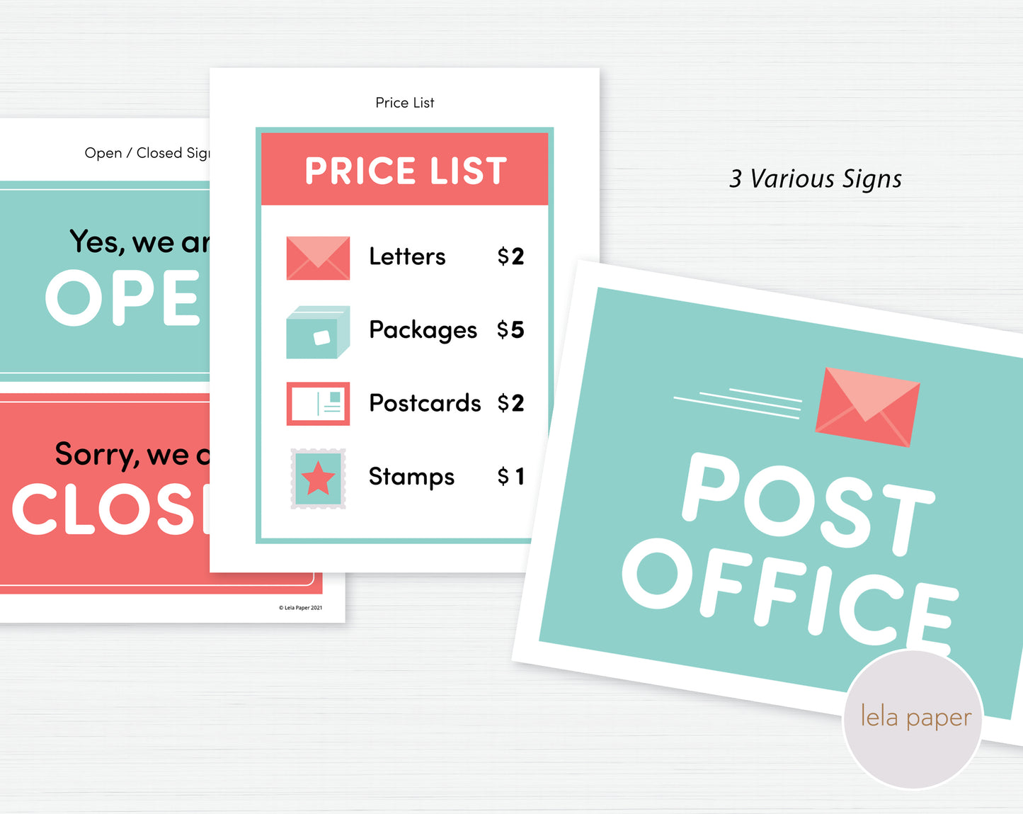 Post Office Dramatic Play Bundle | Pretend Play