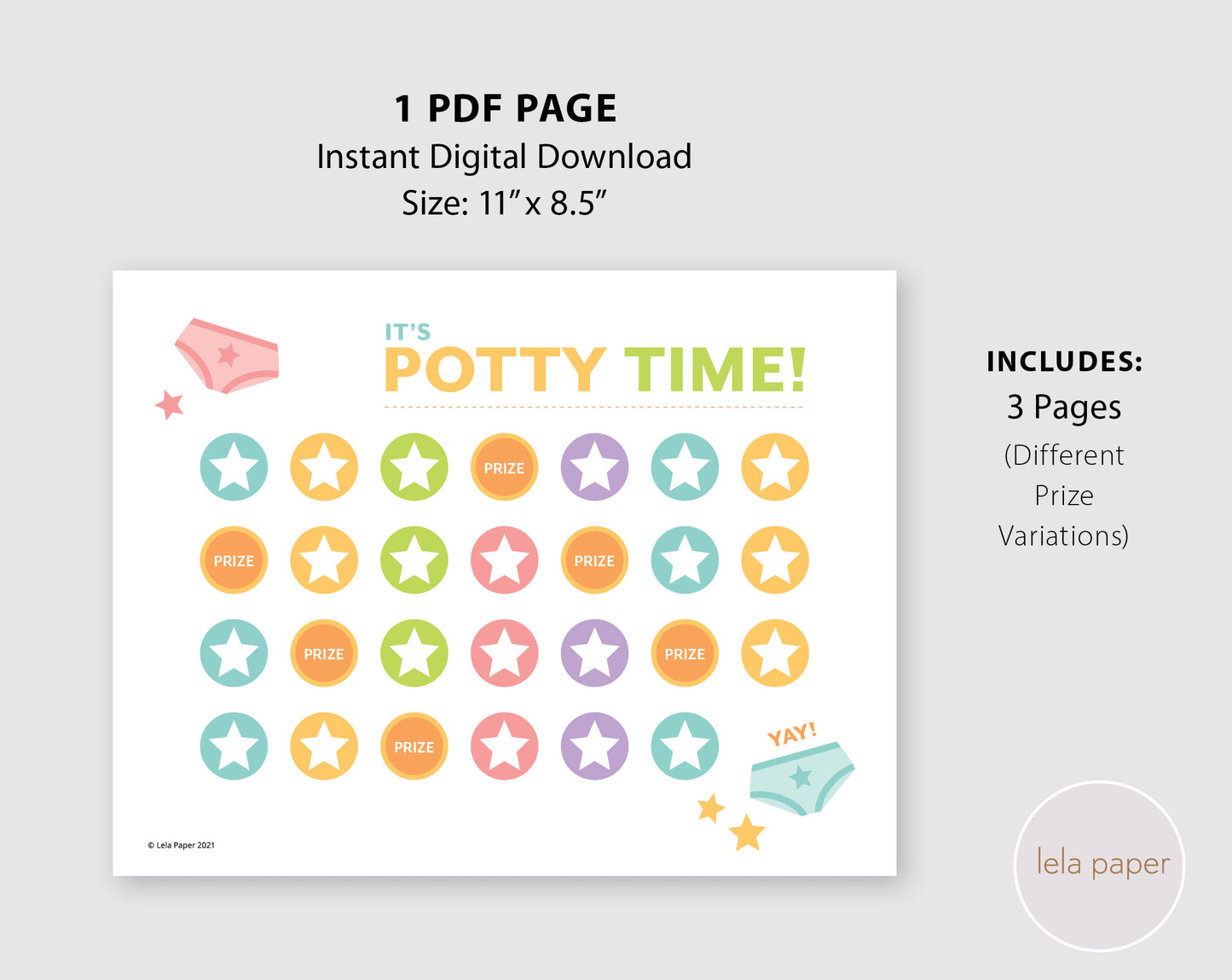 Printable Potty Training Reward Chart