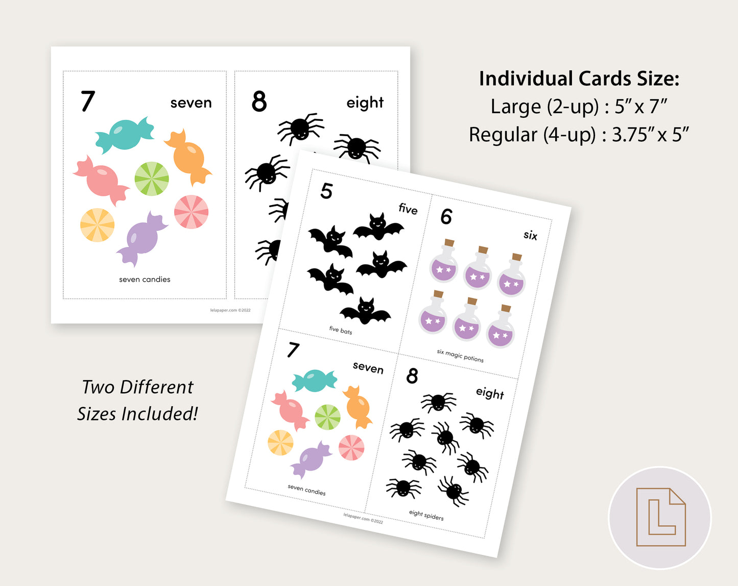 Halloween Counting Flash Cards Numbers 1-10