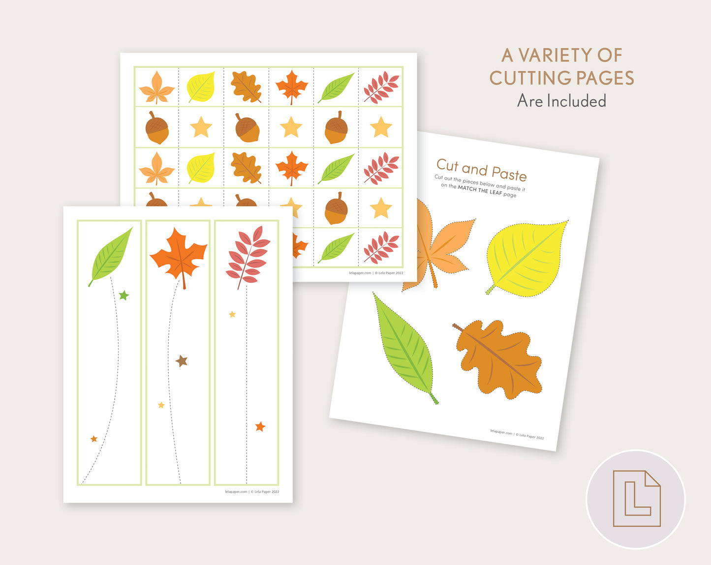 Fall Autumn Cutting Practice Strips Bundle