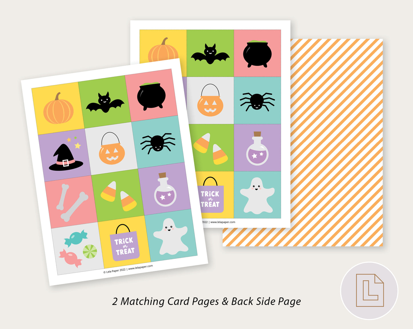 Halloween Memory Matching Game