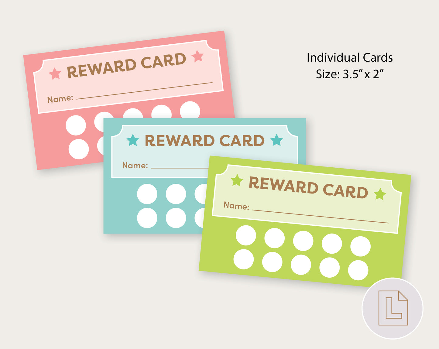 Kids Rewards Card Printable