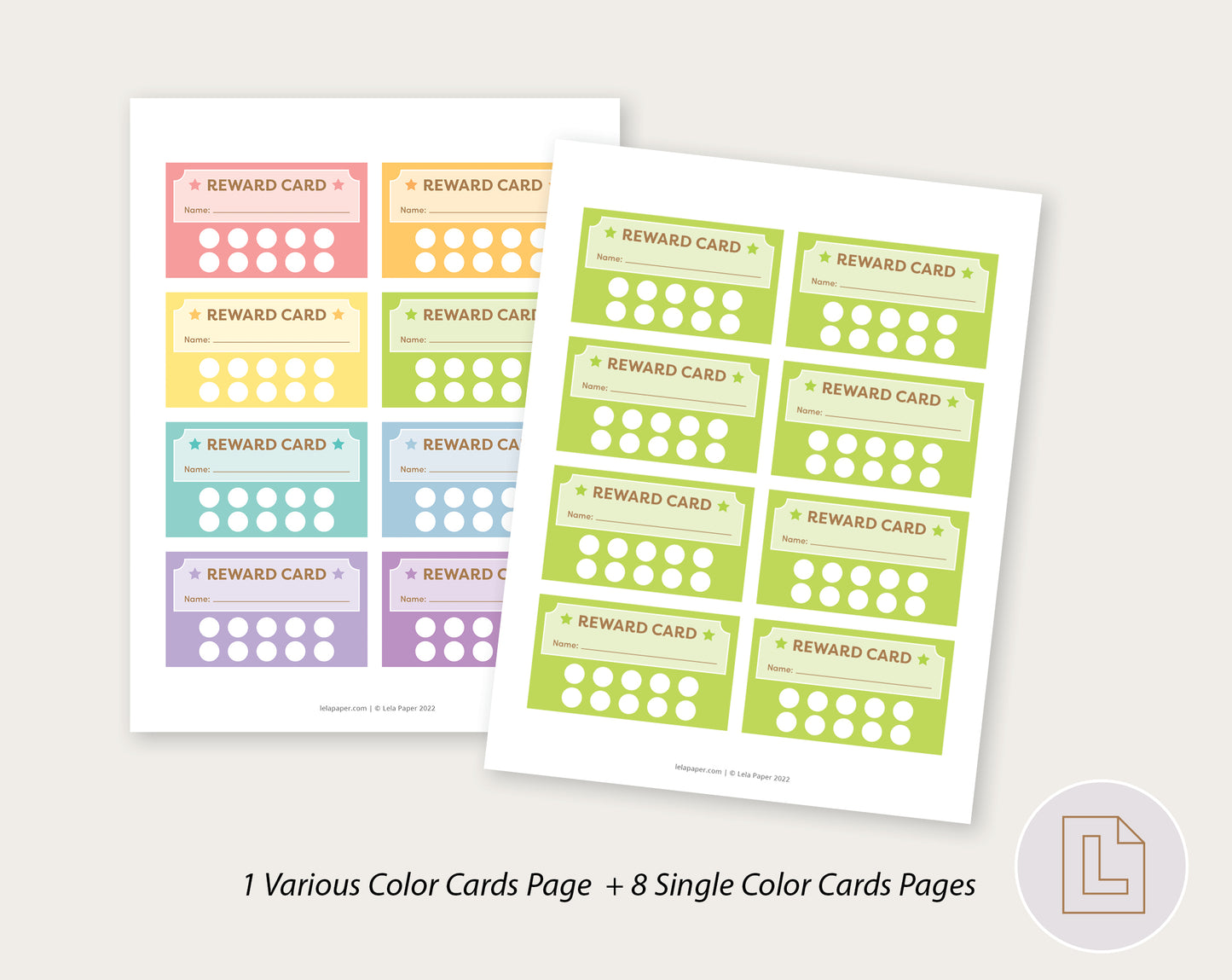 Kids Rewards Card Printable