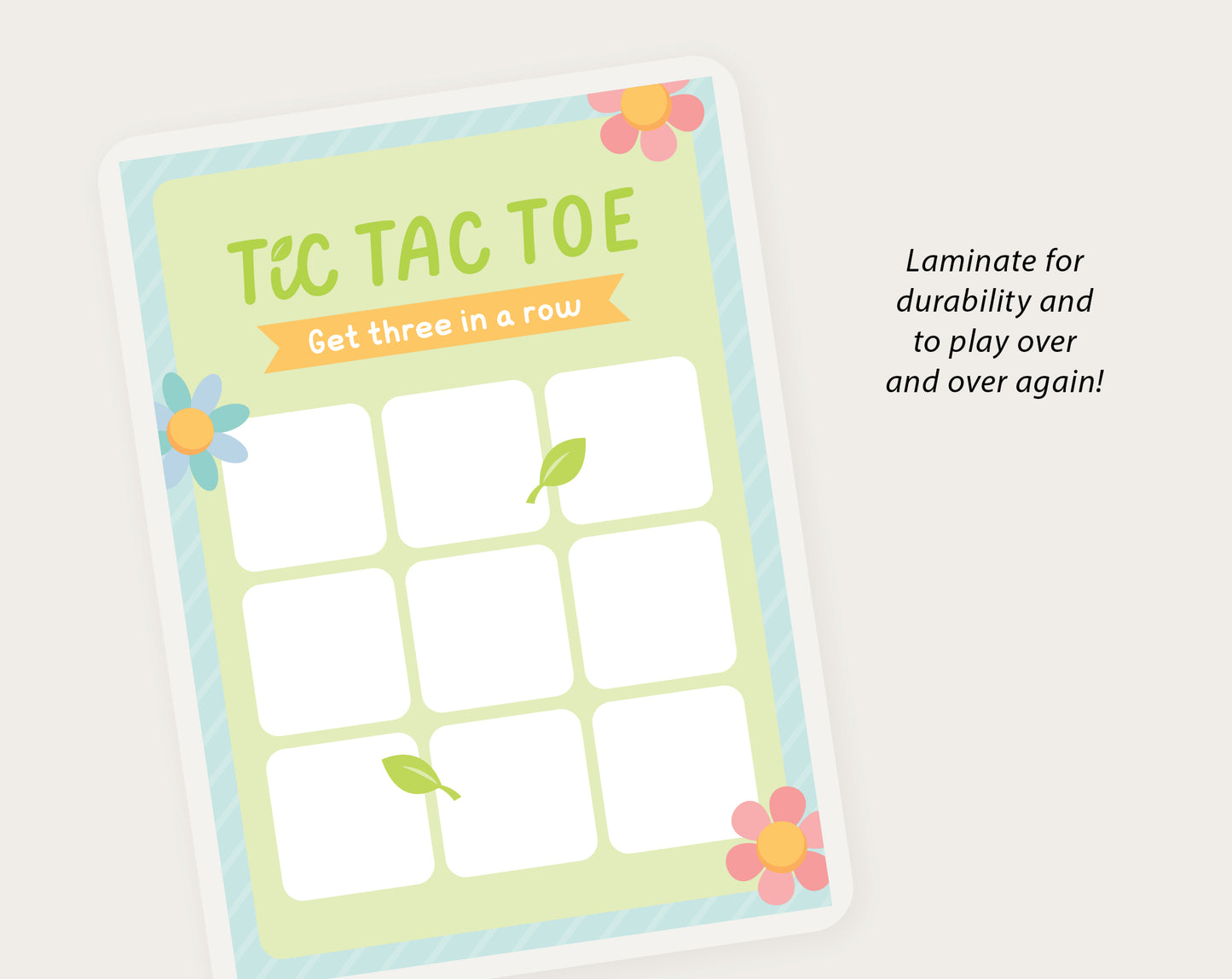 Spring Tic Tac Toe Game