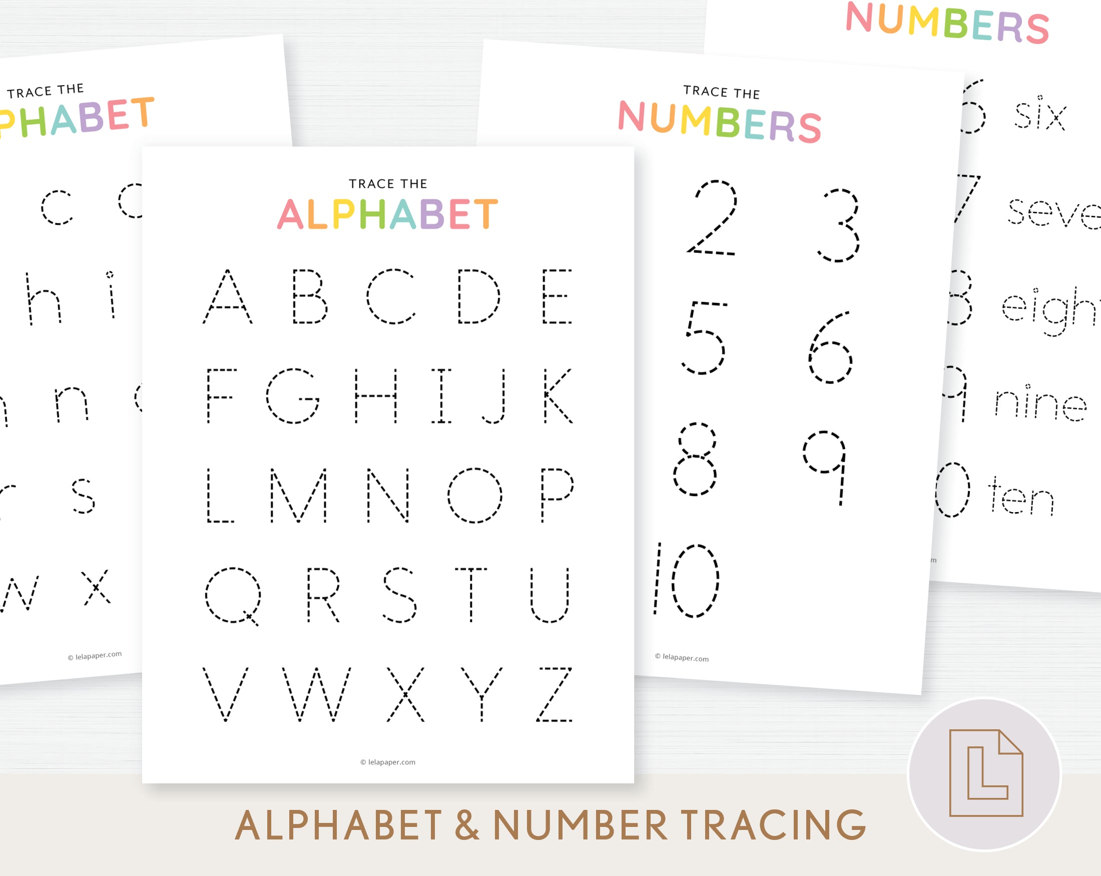 Letter Tracing Paper