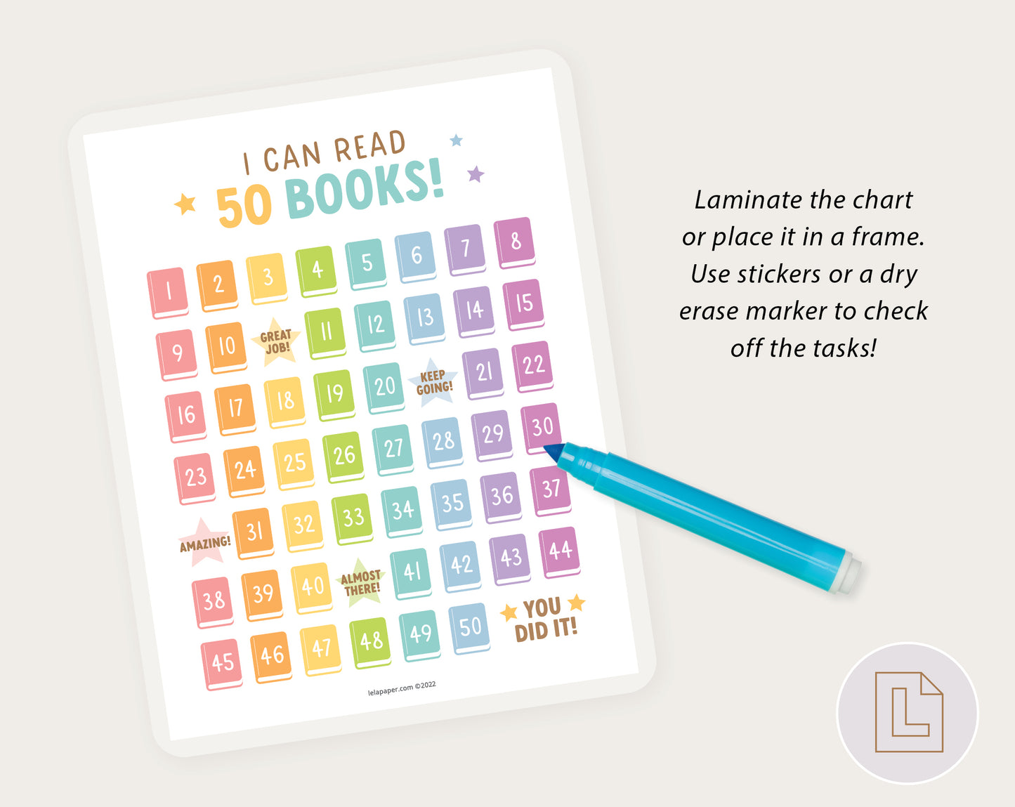 Book Reading Chart