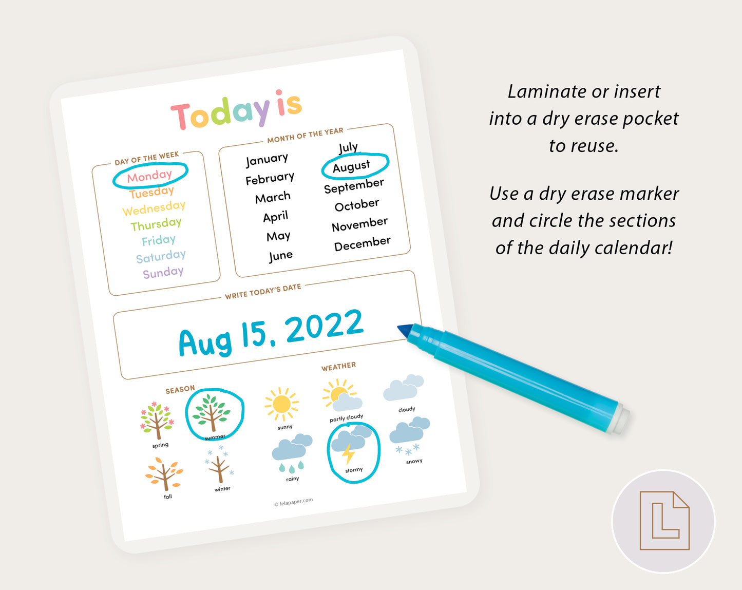 Today Is Daily Calendar