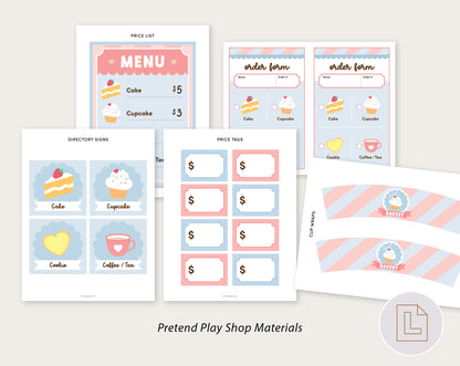 Sweet Bakery Pretend Play Printable