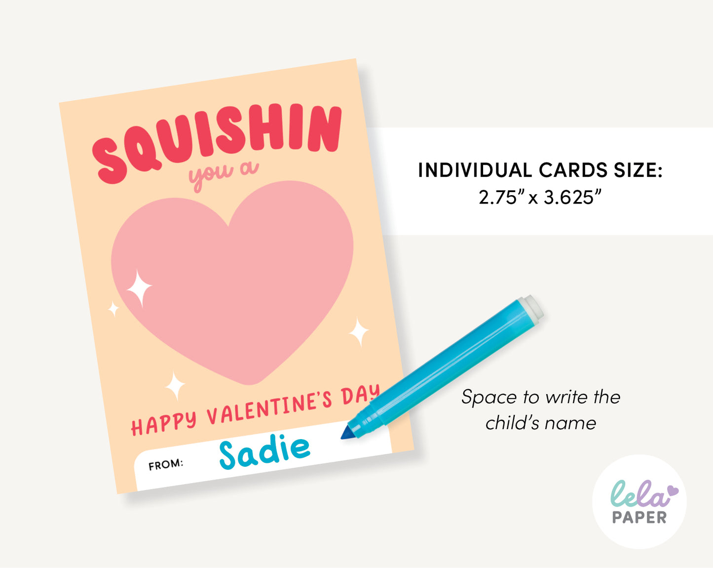Squishy Toy Valentine Printable | Classmate Valentine Cards
