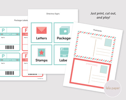 Post Office Dramatic Play Bundle | Pretend Play