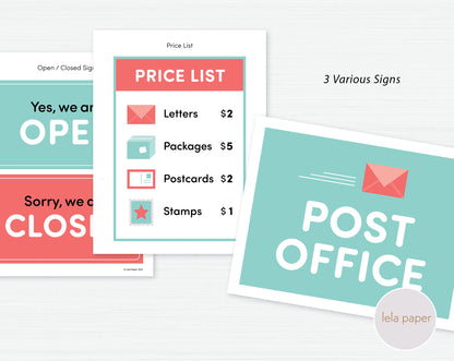 Post Office Dramatic Play Bundle | Pretend Play
