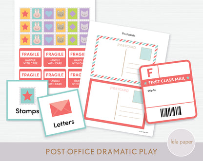 Post Office Dramatic Play Bundle | Pretend Play