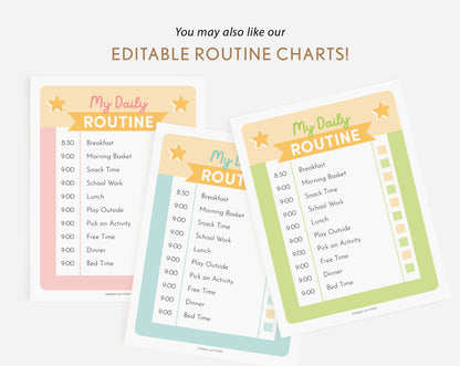 Responsibility Chore Editable Chart