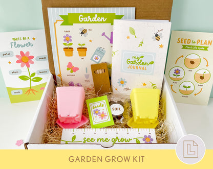 Garden Grow Kit | Spring Flower Little Gardener Activity Set for Kids