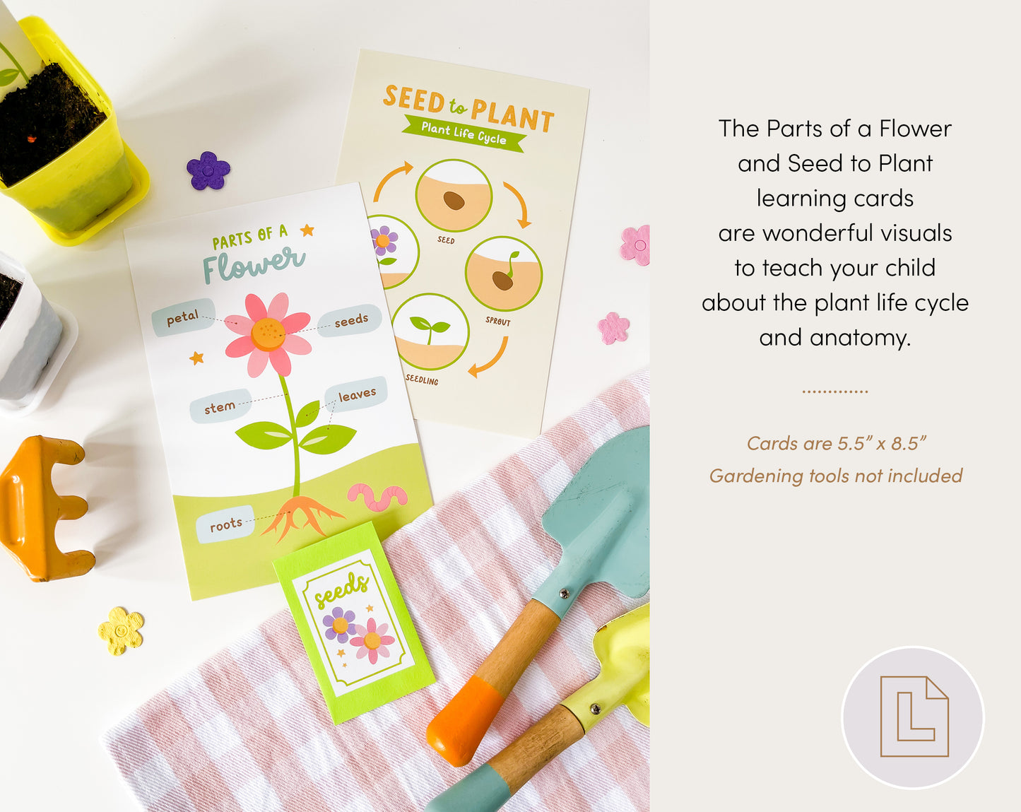 Garden Grow Kit | Spring Flower Little Gardener Activity Set for Kids