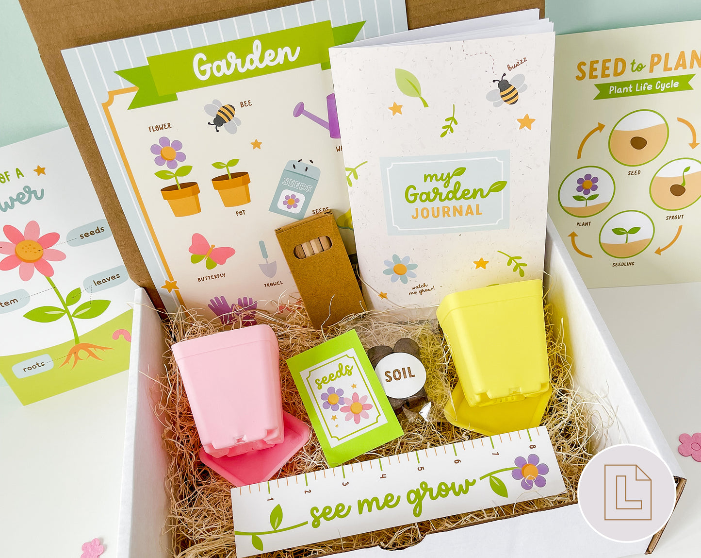 Garden Grow Kit | Spring Flower Little Gardener Activity Set for Kids