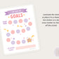 I Can Reach Goals Rewards Sticker Chart - Pink