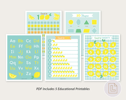 Learning Binder Set Lemonade