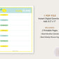 Learning Binder Lemonade – Weekly Monthly Planner Printable