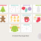 Christmas Holiday Winter Play Dough Mats