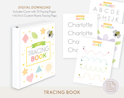 Prewriting Tracing Practice Learning Binder