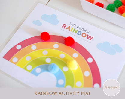 Rainbow Activity Fine Motor Mat