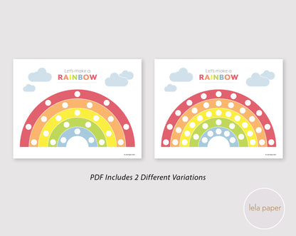 Rainbow Activity Fine Motor Mat