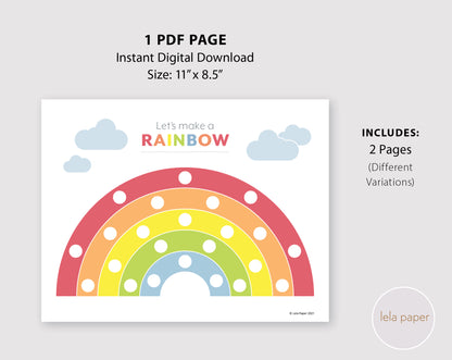 Rainbow Activity Fine Motor Mat