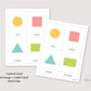 Basic Shapes Minimalist Flash Cards Printable