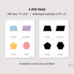 Basic Shapes Minimalist Flash Cards Printable