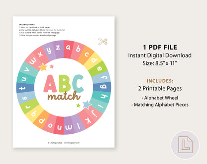 Alphabet Matching Wheel