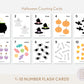 Halloween Counting Flash Cards Numbers 1-10