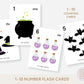 Halloween Counting Flash Cards Numbers 1-10