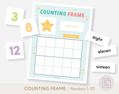 Counting Number Frame Mat