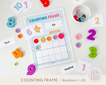 Counting Number Frame Mat