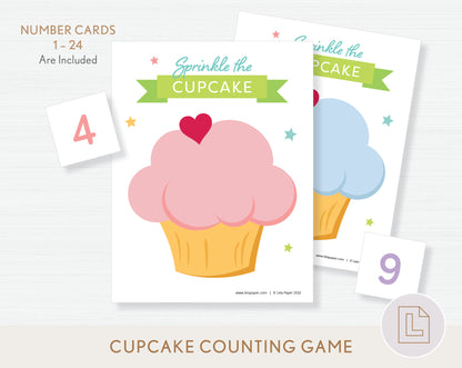 Cupcake Fine Motor Counting Game