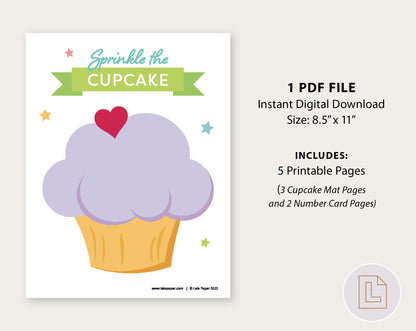 Cupcake Fine Motor Counting Game