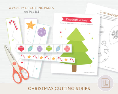 Christmas Winter Cutting Practice Strips Bundle