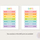 Educational Learning Poster Wall Art | Rainbow