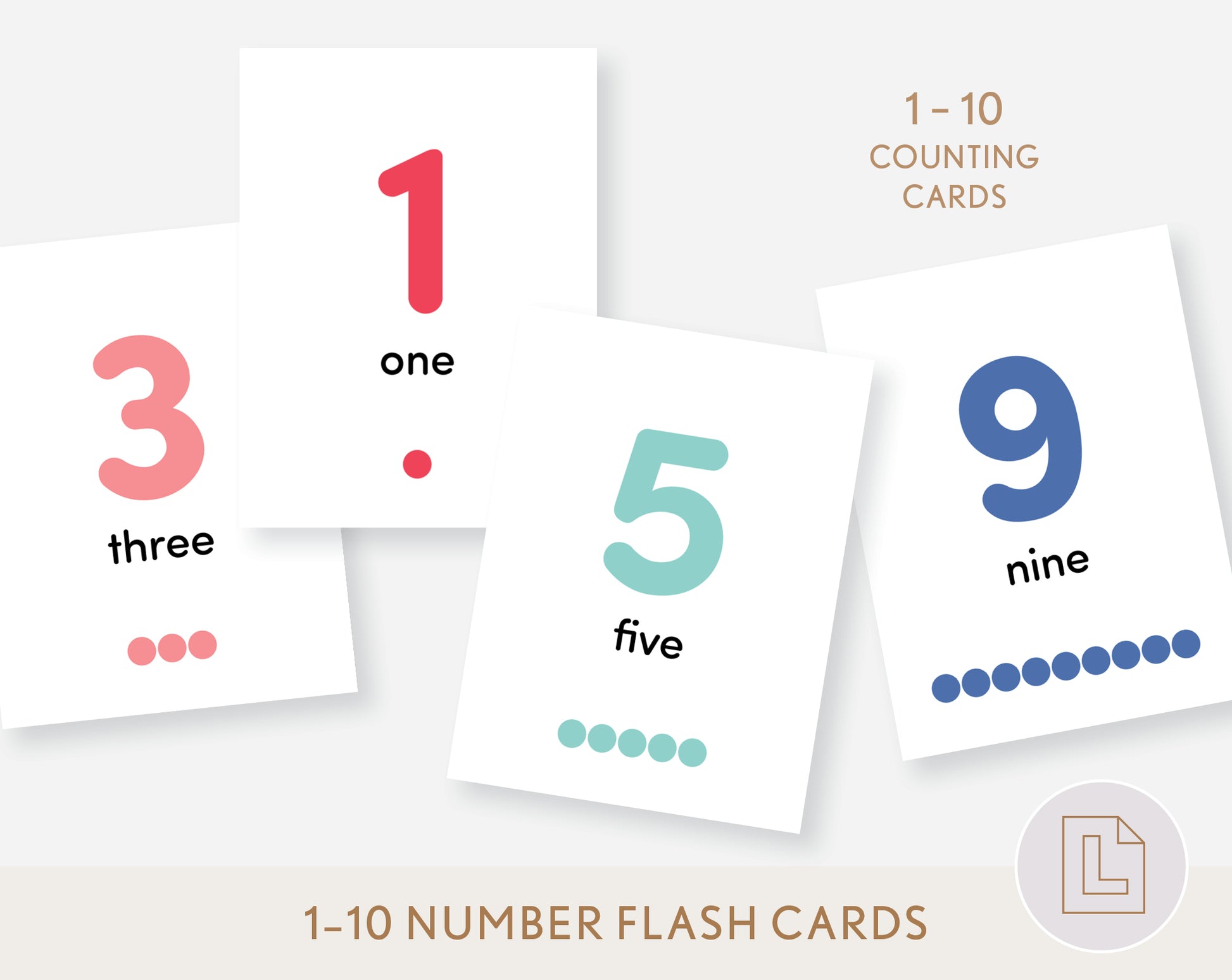 Montessori Bead Stairs Counting Flash Cards Numbers 1-10 – Lela Paper montessori-bead-stairs-counting-flash-cards-numbers-1-10-lela-paper