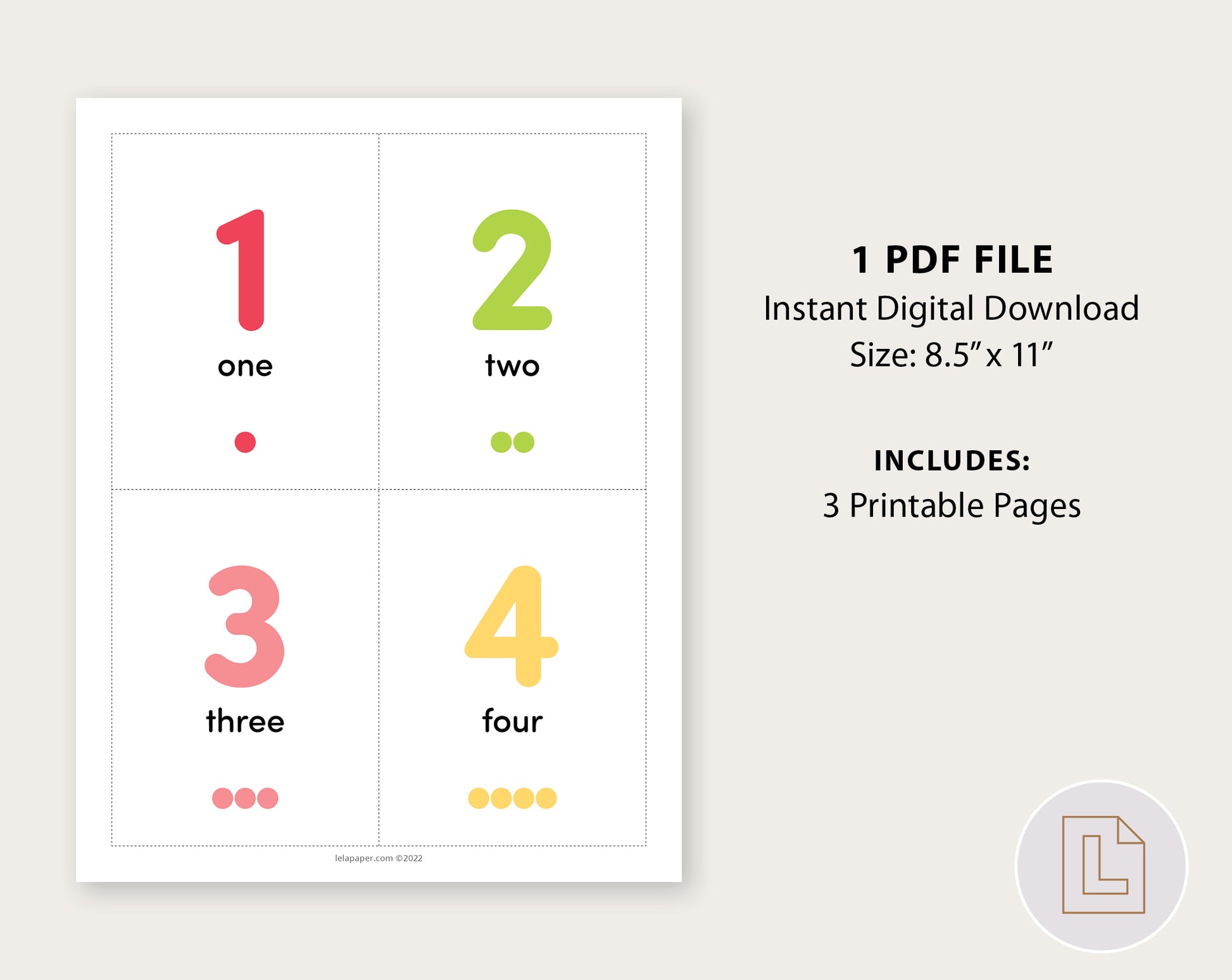 montessori-bead-stairs-counting-flash-cards-numbers-1-10-lela-paper for Free Printable Montessori Number Cards Montessori Bead Stairs Counting Flash Cards Numbers 1-10 – Lela Paper for Free Printable Montessori Number Cards