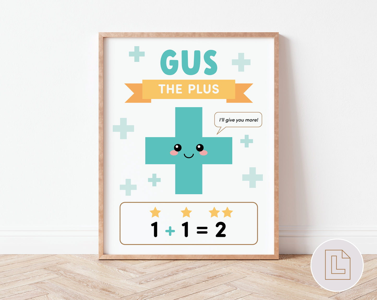 Gus the Plus Linus the Minus Wall Art Poster