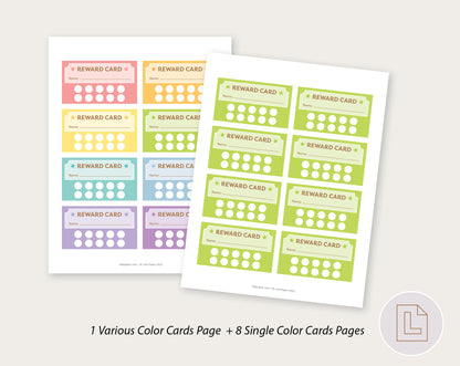 Kids Rewards Card Printable