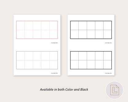 Ten Frames Counting Printable