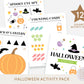 Halloween Activity Pack Printable Worksheets
