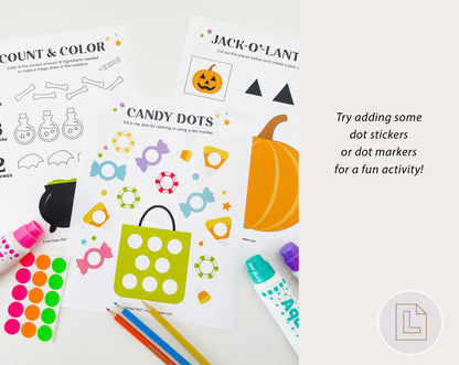 Halloween Activity Pack Printable Worksheets